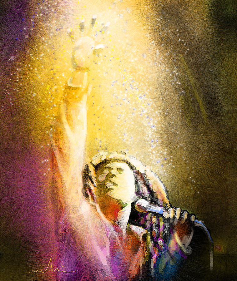 Bob Marley 03 Painting by Miki De Goodaboom