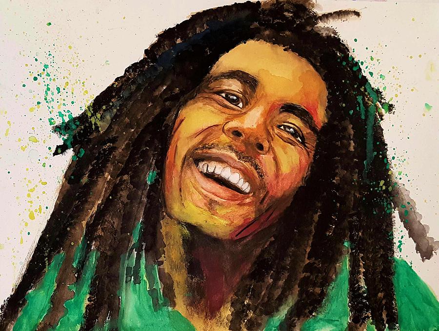 Bob Marley Painting by Alexee Trino-McNulty - Pixels