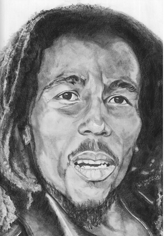 Bob Marley Drawing By Ania Kuchta - Fine Art America