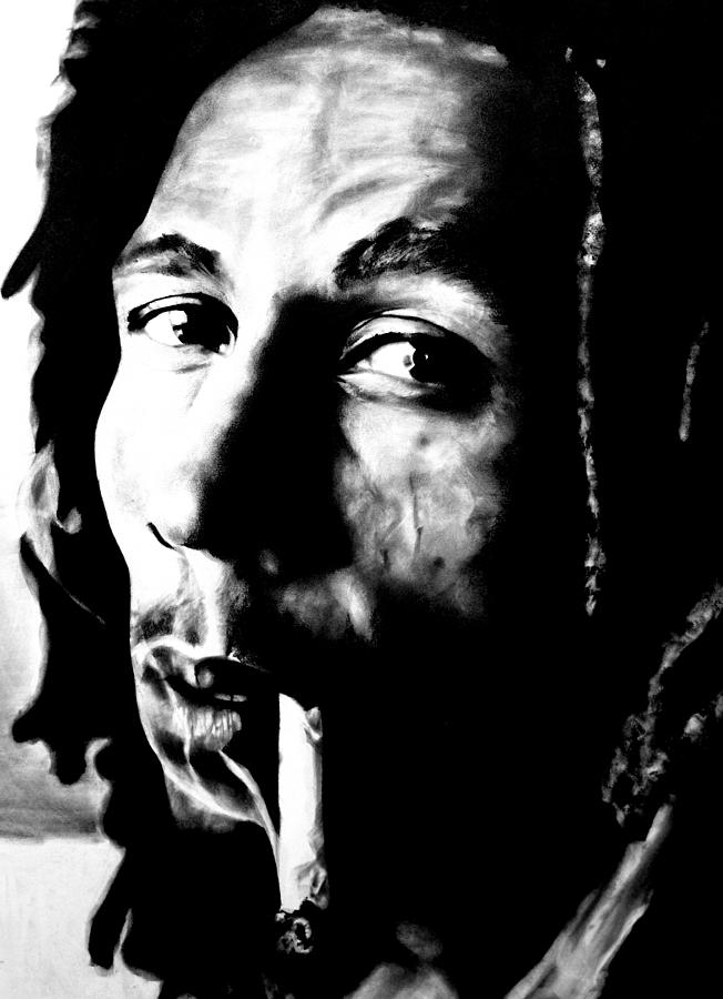 Bob Marley Drawing - Bob Marley by Brian Curran