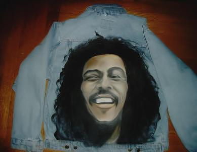 Bob Marley Painting - Bob Marley Coat by Janet Gioffre Harrington