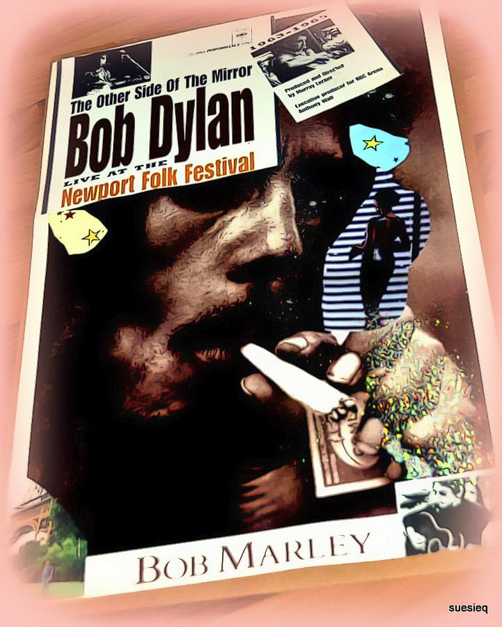 Bob Dylan Photograph - Bob Marley Collage by Sue Rosen