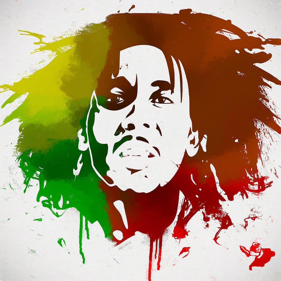 Bob Marley Colors Painting by Dan Sproul