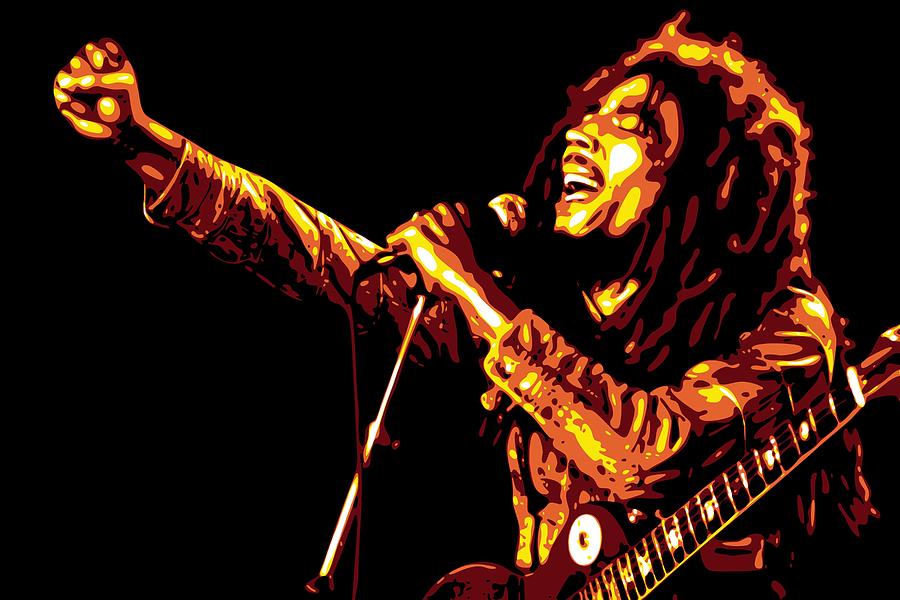 Bob Marley Digital Art by DB Artist
