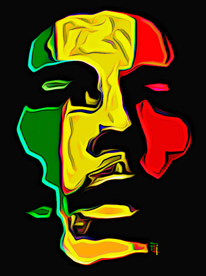 Bob Marley Painting - Bob Marley by Fli Art
