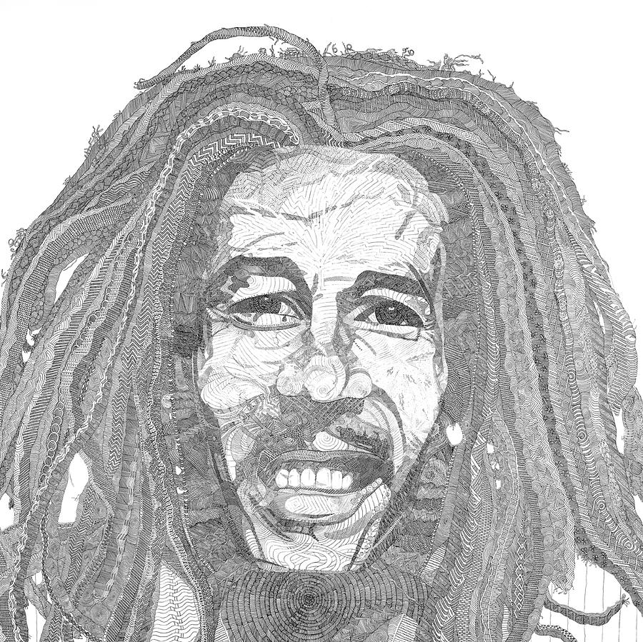 Bob Marley Drawing - Etsy