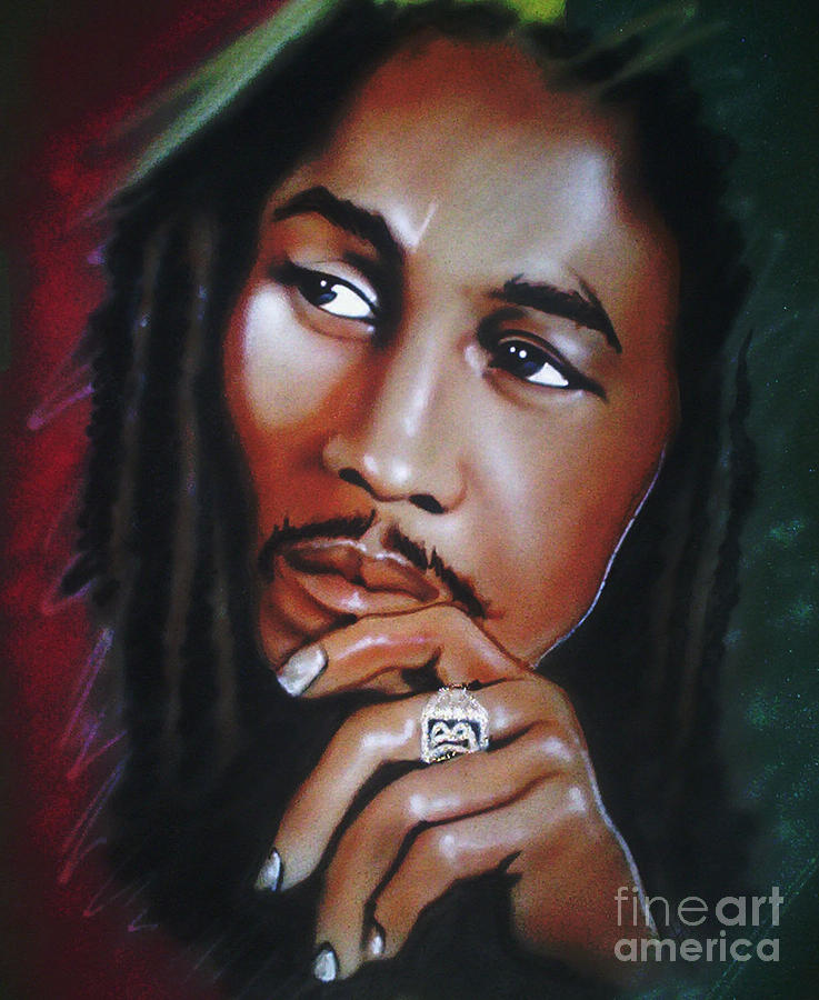 Bob Marley Painting - Bob Marley Horizon by Pierre E