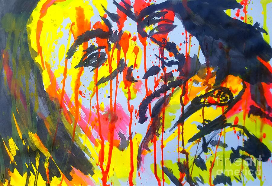 Bob Marley  Ink Art Painting