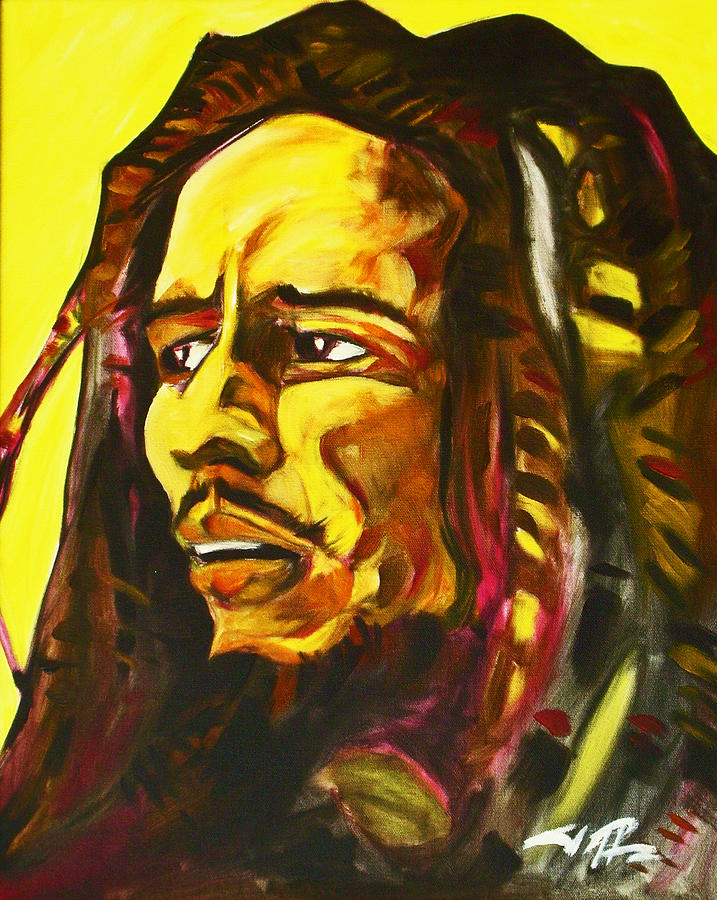 Bob Marley Painting - BoB Marley by Joseph Palotas