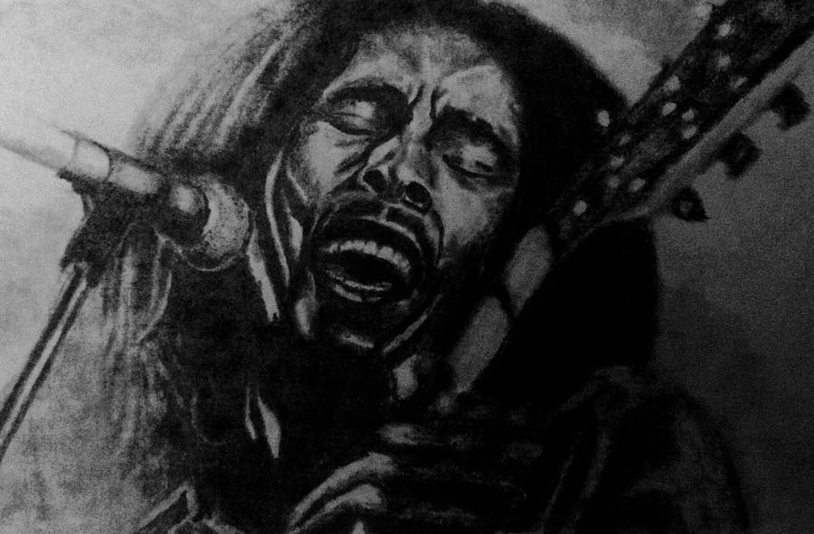 Bob Marley Drawing - Bob Marley by Kate R