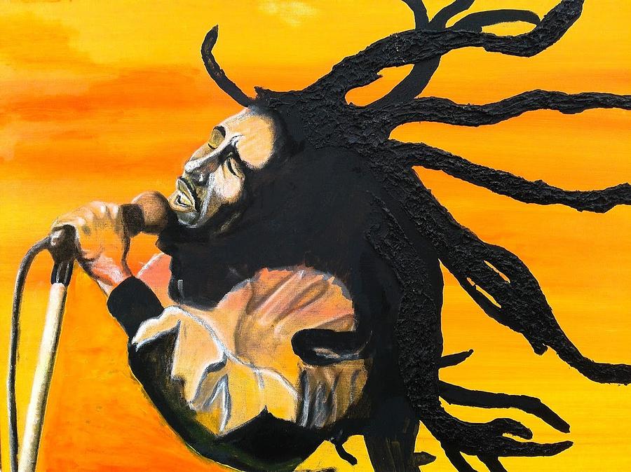 Bob Marley Painting by LaShonda Davis