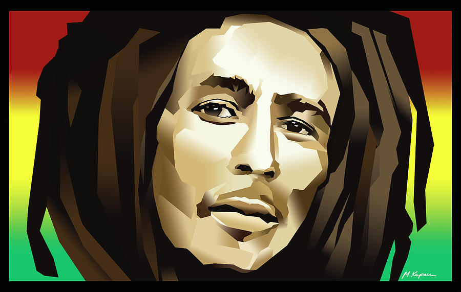 Bob Digital Art - Bob Marley by Marlene Kupau Bob Digital Art - Bob Marley by Marlene Kupau