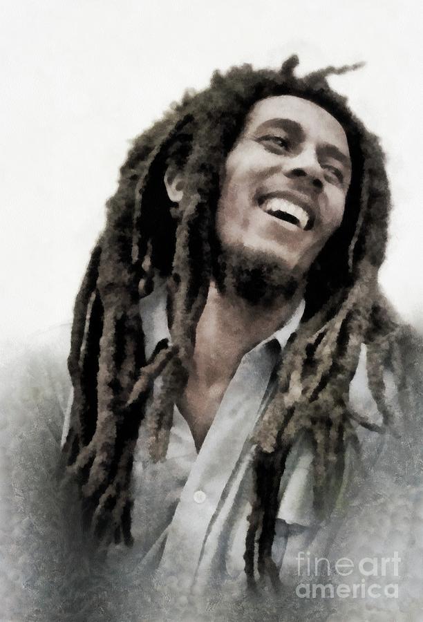 Hollywood Painting - Bob Marley, Music Legend by Esoterica Art Agency