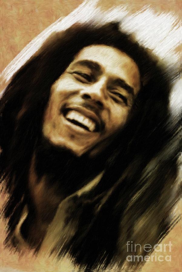 Music Painting - Bob Marley, Music Legend by Esoterica Art Agency