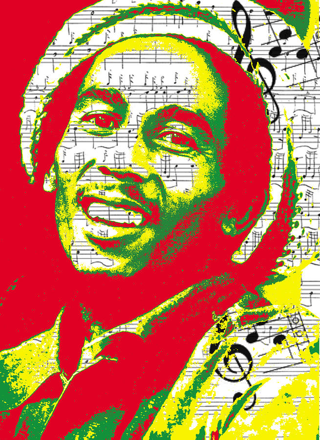 Bob Marley Musical Legend Digital Art by Brad Scott