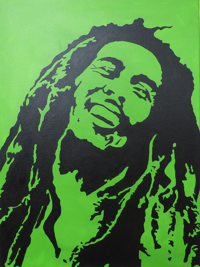 Bob Marley Painting - Bob Marley Pop Art by Nick Randolph