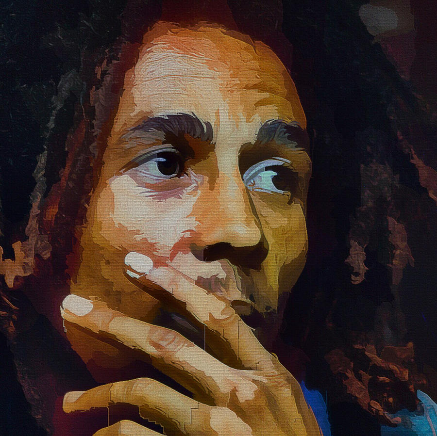 Bob Marley Portrait Digital Art By Yury Malkov - Fine Art America