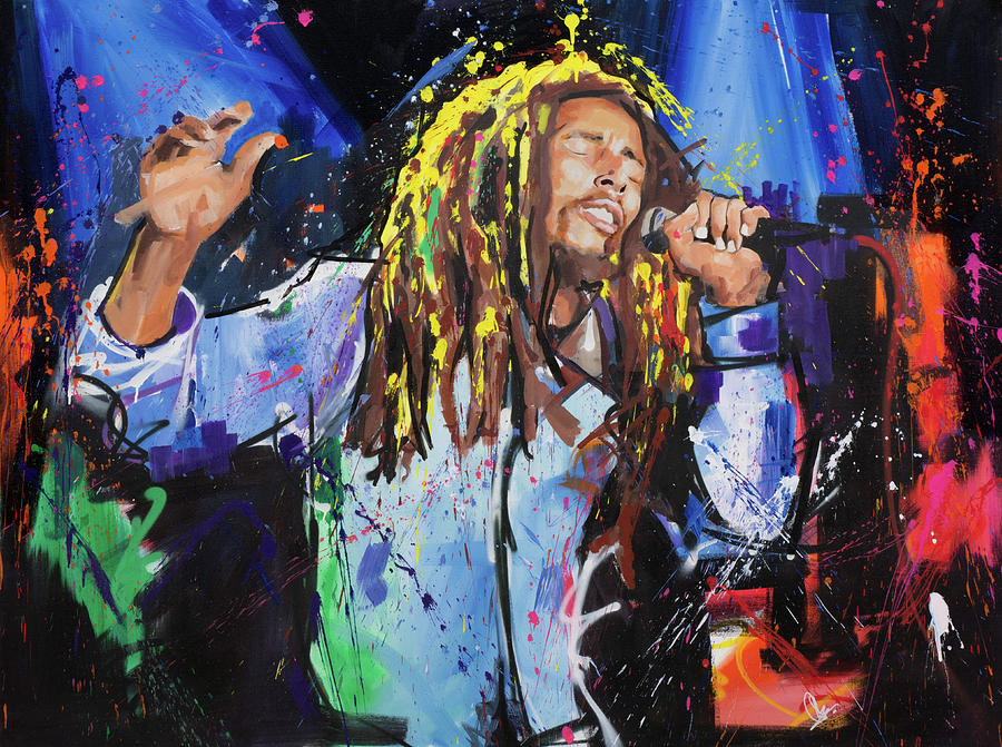 Bob Marley Painting - Bob Marley by Richard Day