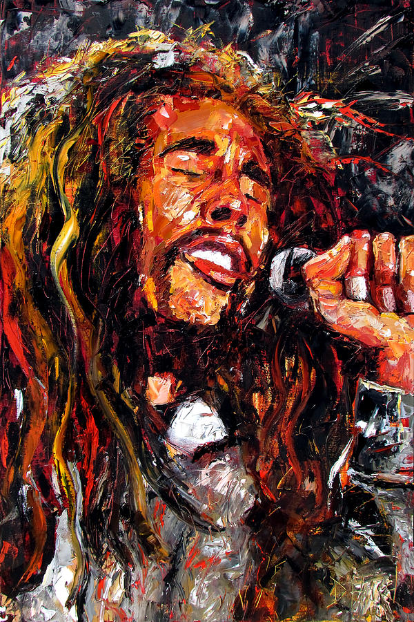 Bob Marley Robert Nesta Marley Painting by Debra Hurd