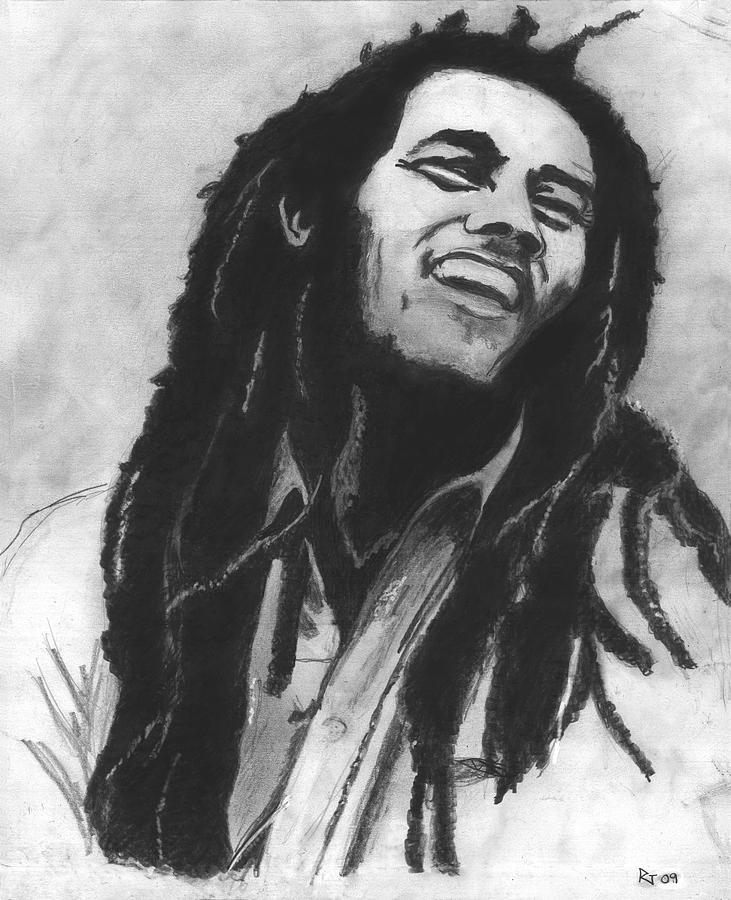 Bob Marley Drawing - Bob Marley by Russell Griffenberg