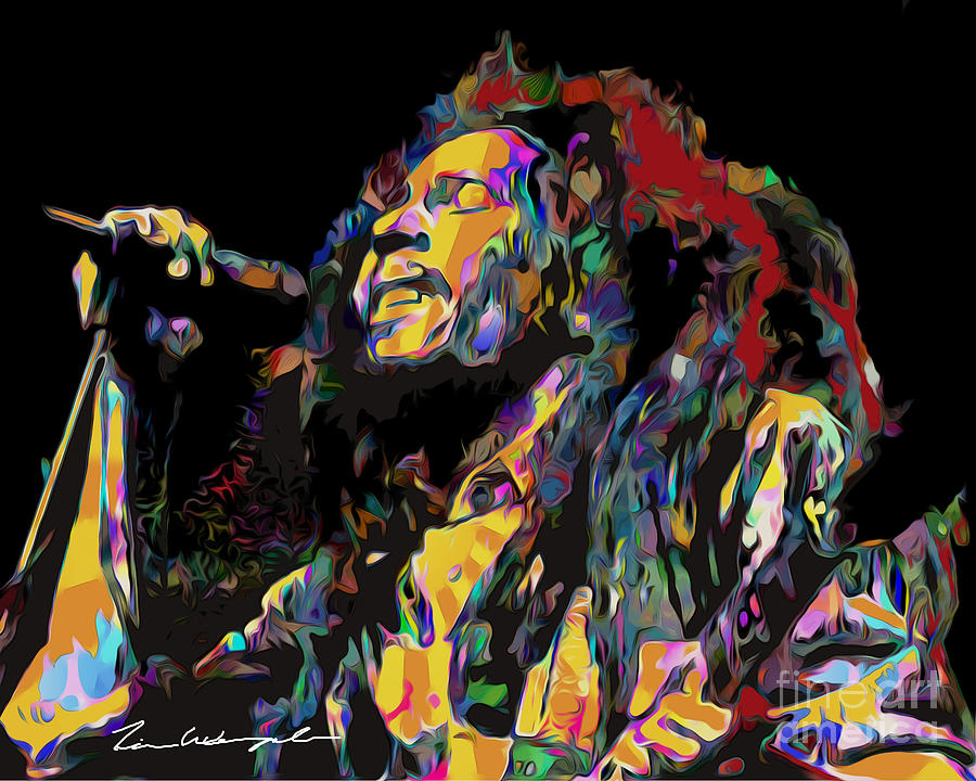 Bob Marley Digital Art by Tim Wemple