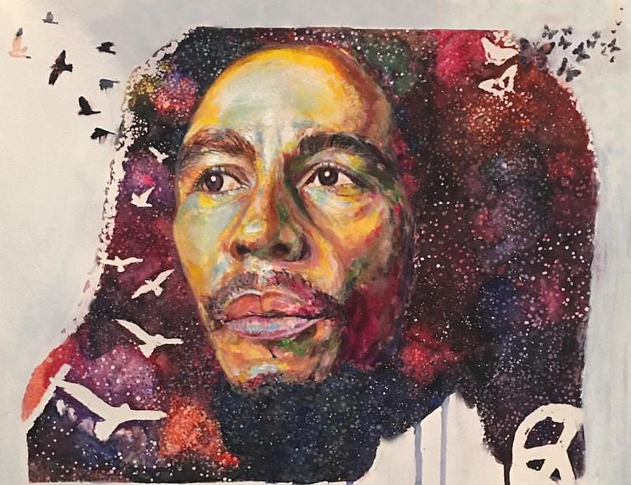 Bob Marley Painting by Zina Art - Pixels