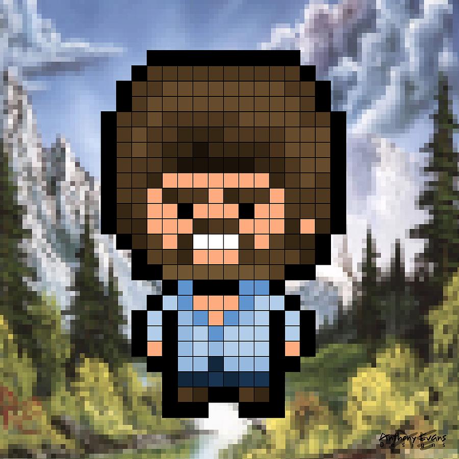 Bob Ross Paintings Pixel Art