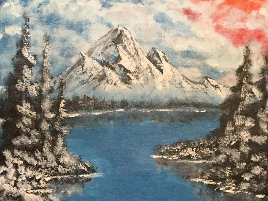 Bob Ross style painting by Bob Ross Acrylic Paintings