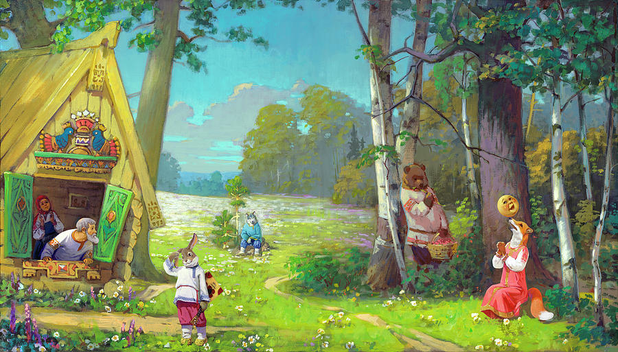 Fantasy Painting - Bob - Russian folk fairy tale by Stanislav Martinovich