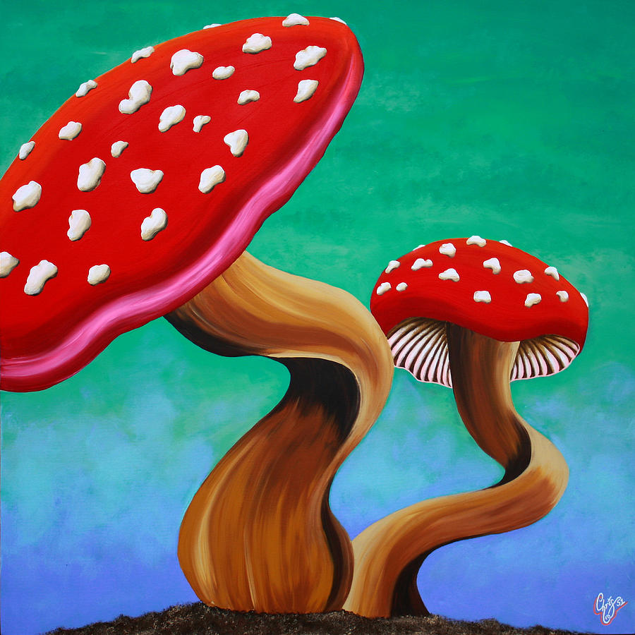 Mushroom Painting - Bobbi by Chris  Fifty-one
