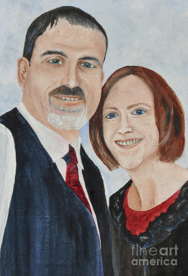 Bobby and Tina Painting by Sally Tiska Rice
