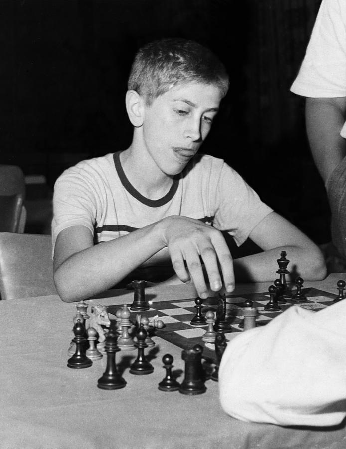 Bobby Fischer, Circa 1957 Photograph by Everett