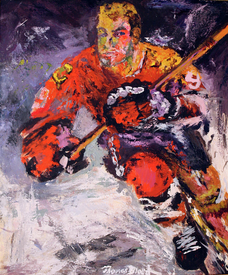 Bobby Hull Painting by Thomas Blood