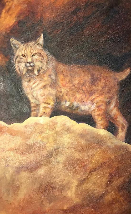 Bobcat Painting by Charme Curtin