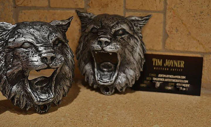 Bobcat Sculpture by Tim  Joyner