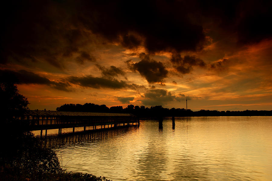 Sunset Photograph - Boblo Dock by Cale Best