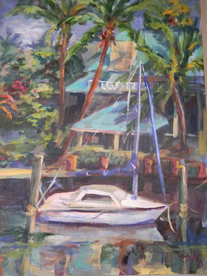 Bobs Sailboat Painting by Patricia Maguire