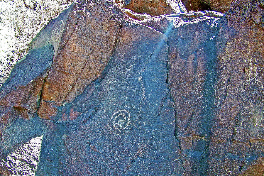 Boca Negra Canyon Petroglyphs in Petroglyph National Monument in Albuquerque, New Mexico Photograph by Ruth Hager