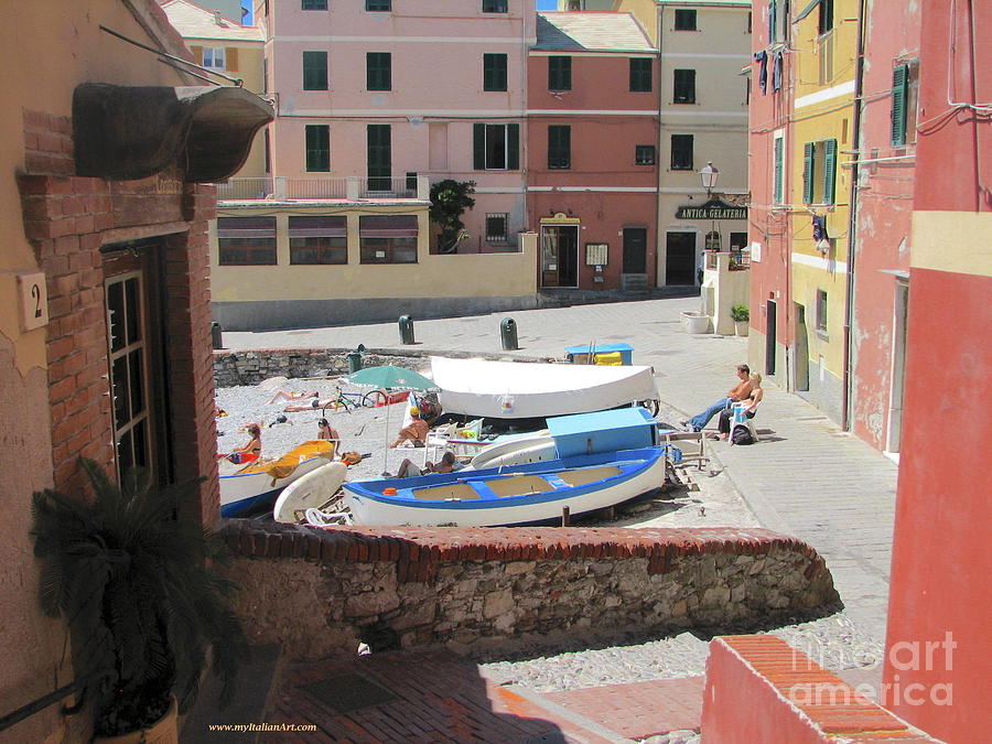 Boccadasse-  Genoa- Harbor Photograph by Italian Art