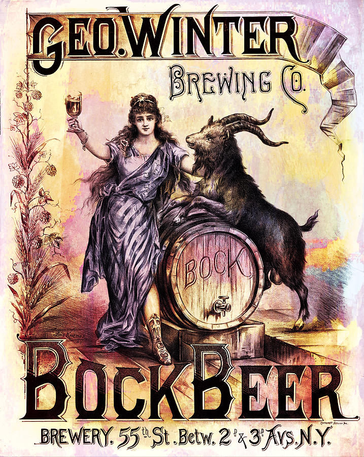 Bock Beer Poster Digital Art by Carlos Diaz