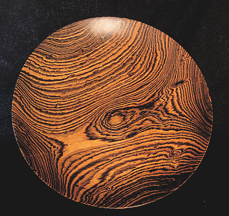 Turnings Sculpture - Bocote Platter by Chuck Turigliatto Turnings Sculpture - Bocote Platter by Chuck Turigliatto