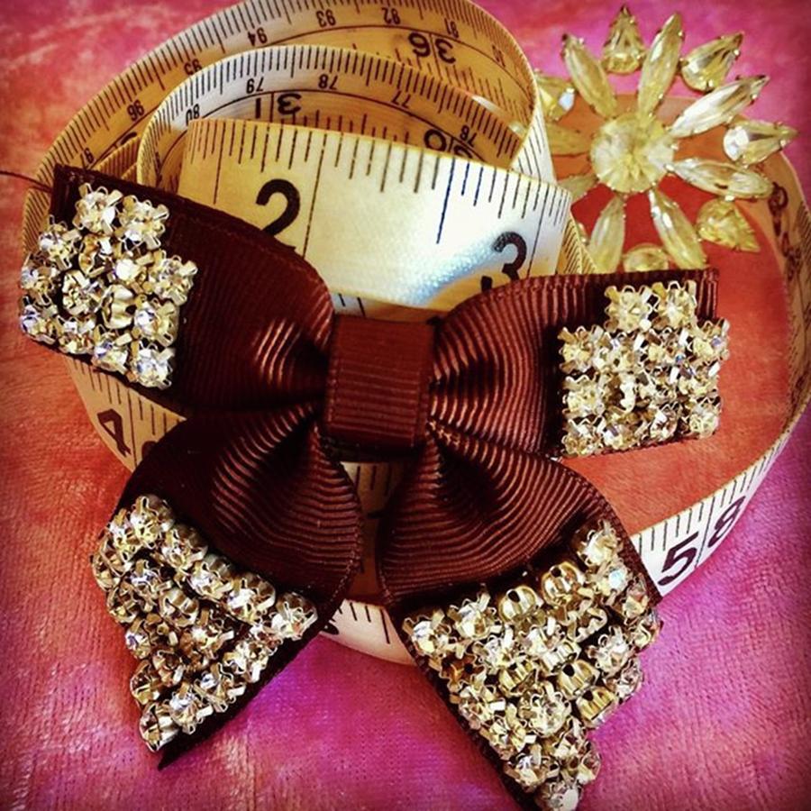 Bows Photograph -  A Measure Of time in bling by Beverley Ritchings