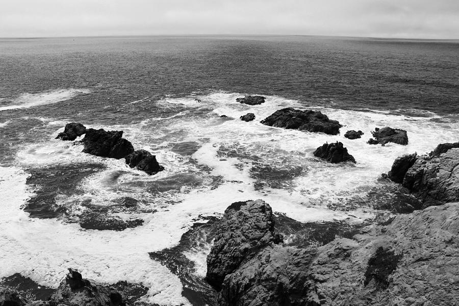 Nature Photograph - Bodega Bay Black and White by Sierra Vance