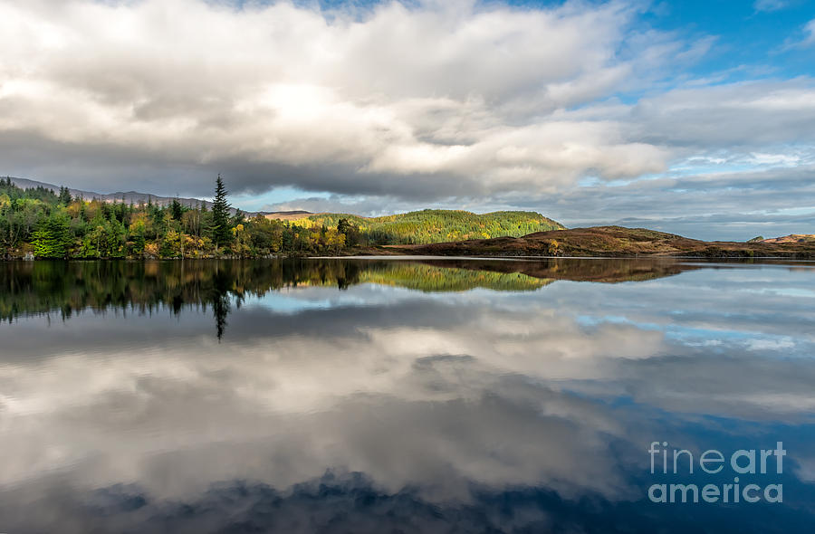 Bodgynydd Lake Reflections Photograph by Adrian Evans