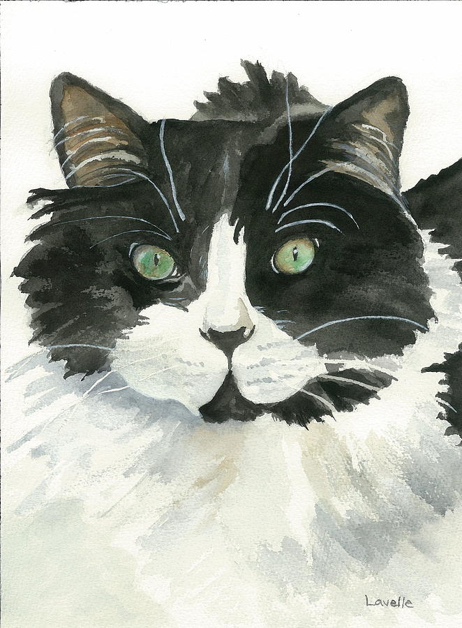 Cat Painting - Bodhi by Kimberly Lavelle