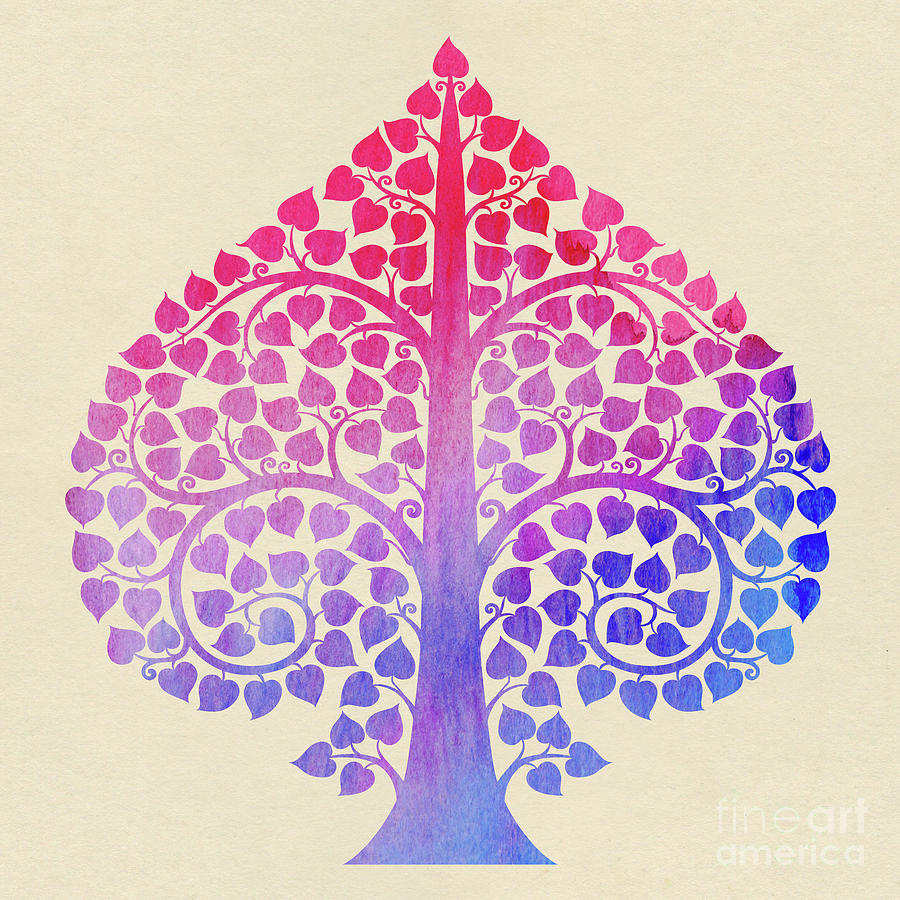 Bodhi Tree2_water Color01-2 Digital Art