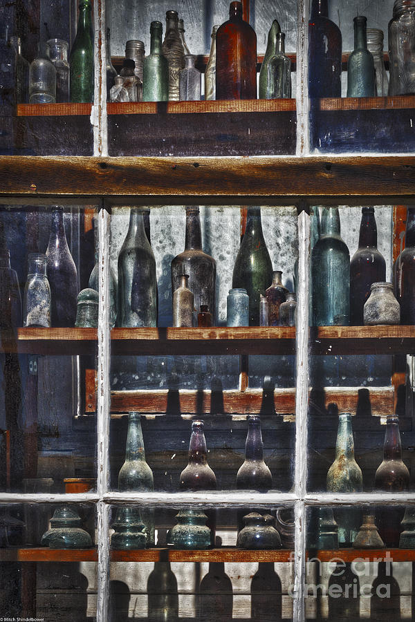 Bodie Bottles Photograph by Mitch Shindelbower
