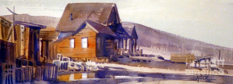 Bodie Painting - Bodie California 1979 by Donald Maier