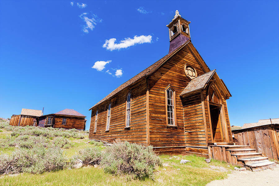 Mountain Photograph - Bodie California Ghost The Old Methodist Church by Dan Carmichael