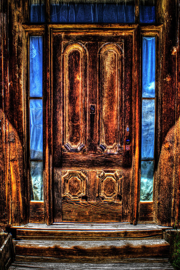 Bodie Ghost Town Front Door Detail Photograph by Roger Passman